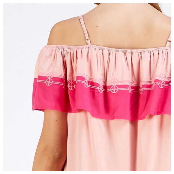 Entro Big Blush Flower Mini Dress - Picture 7 of 8